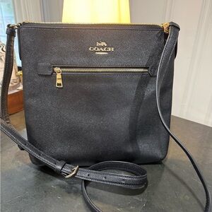 Coach Black and Gold Crossbody Bag